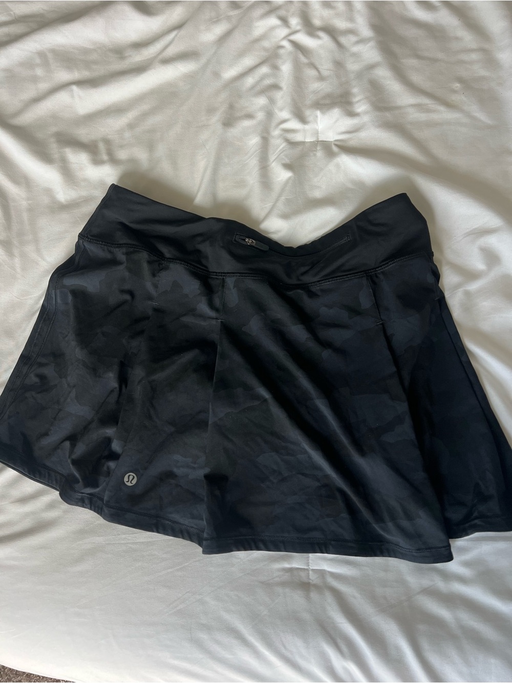 lululemon athletica Black Camouflage Skater Skort
